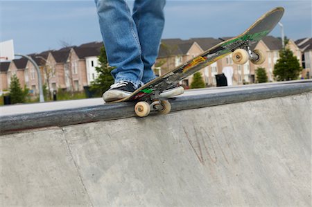Man's Legs and Skateboard Stock Photo - Rights-Managed, Code: 700-00546628