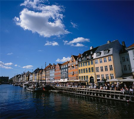 simsearch:841-02991898,k - Patio by Harbor, Nyhavn Harbor, Copenhagen, Denmark Stock Photo - Rights-Managed, Code: 700-00547003