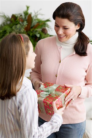 simsearch:700-00047619,k - Mother and Daughter Holding Gift Stock Photo - Rights-Managed, Code: 700-00547189