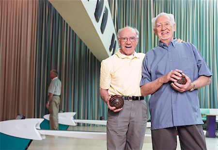 simsearch:600-01073545,k - Portrait of Men In Bowling Alley Stock Photo - Rights-Managed, Code: 700-00549128