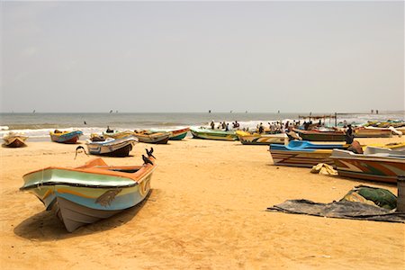 Fishing Boats on Beach, Negombo Beach, Negombo, Sri Lanka Stock Photo - Rights-Managed, Code: 700-00549319