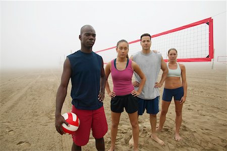 simsearch:632-01155154,k - Group Portrait of People on Beach Stock Photo - Rights-Managed, Code: 700-00549442