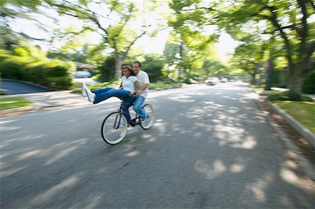 simsearch:700-00549929,k - Couple Riding Bicycle Stock Photo - Rights-Managed, Code: 700-00549950