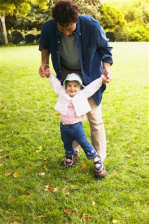 father daughter feet - Father and Daughter in Park Stock Photo - Rights-Managed, Code: 700-00549966