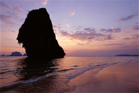 simsearch:700-02669459,k - Phra Nang Beach at Sunset, Krabi, Thailand Stock Photo - Rights-Managed, Code: 700-00543668
