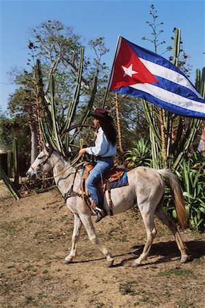 Woman Horseback Riding, Camaguey, Cuba Stock Photo - Rights-Managed, Code: 700-00543719