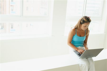 simsearch:700-00609249,k - Woman Using Laptop Computer Stock Photo - Rights-Managed, Code: 700-00554050