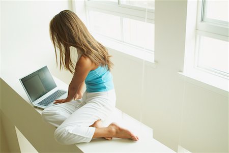 simsearch:700-00609249,k - Woman Using Laptop Computer Stock Photo - Rights-Managed, Code: 700-00554480