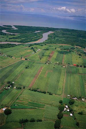 Aerial View of Farmland, Viti Levu, Fiji Stock Photo - Rights-Managed, Code: 700-00554504