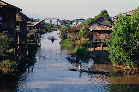 simsearch:841-02705251,k - Boats on River Inle Lake, Myanmar Stock Photo - Rights-Managed, Code: 700-00554850
