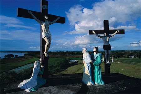 picture of luzon landscape - Statues d'une Passion Play, Iguig, Cagayan, Philippines Photographie de stock - Rights-Managed, Code: 700-00555206