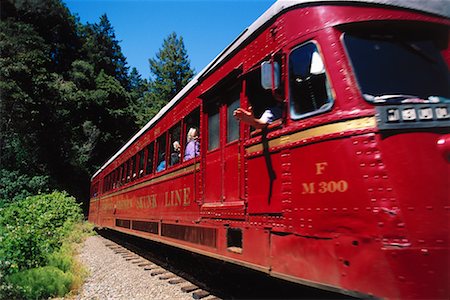 Antique Train, Mendocino, California, USA Stock Photo - Rights-Managed, Code: 700-00556255