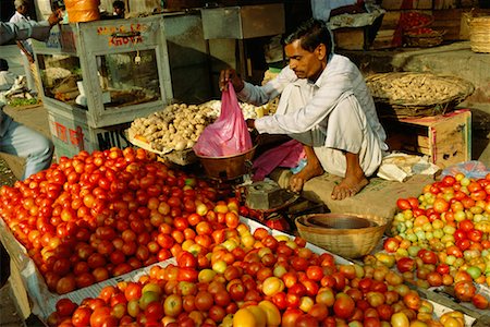 Man Working at Market, Delhi, India Stock Photo - Rights-Managed, Code: 700-00556262