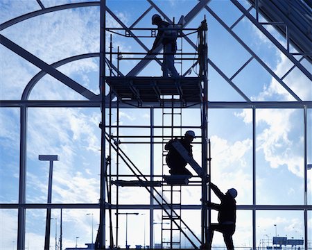 simsearch:700-00030097,k - Workers on Scaffolding Stock Photo - Rights-Managed, Code: 700-00556282