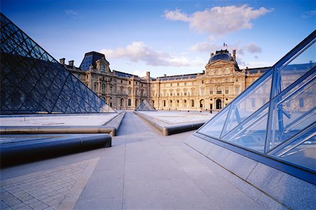 pyramid glass ceilings - The Louvre, Paris, France Stock Photo - Rights-Managed, Code: 700-00556447