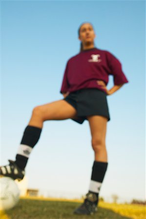 simsearch:700-00268752,k - Out of Focus Portrait of Soccer Player Stock Photo - Rights-Managed, Code: 700-00550129