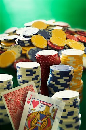 simsearch:700-00768672,k - Playing Cards and Poker Chips Stock Photo - Rights-Managed, Code: 700-00550386