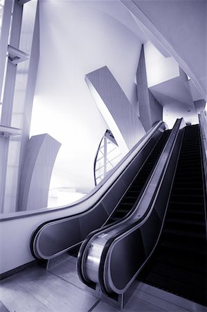 Escalator, Walt Disney Concert Hall, Los Angeles, California, USA Stock Photo - Rights-Managed, Code: 700-00550514