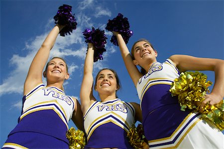 school spirit - Cheerleaders Stock Photo - Rights-Managed, Code: 700-00550575