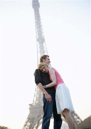 simsearch:700-00189516,k - Couple by Eiffel Tower, Paris, France Stock Photo - Rights-Managed, Code: 700-00550715
