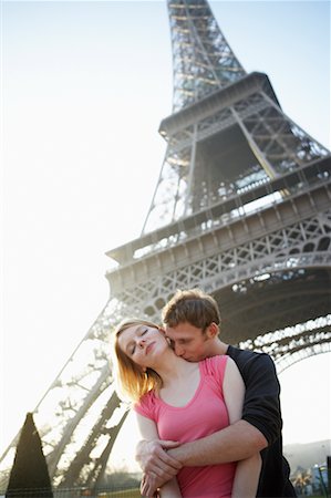 simsearch:700-00189516,k - Couple by Eiffel Tower, Paris, France Stock Photo - Rights-Managed, Code: 700-00550726