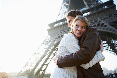simsearch:700-00189516,k - Couple by Eiffel Tower, Paris, France Stock Photo - Rights-Managed, Code: 700-00550728