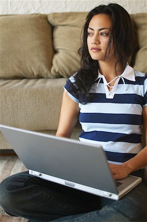 simsearch:700-00083403,k - Woman Using Laptop Computer Stock Photo - Rights-Managed, Code: 700-00550855