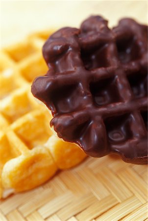 simsearch:700-02903782,k - Close Up of Chocolate Waffle Stock Photo - Rights-Managed, Code: 700-00552858