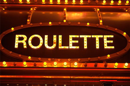 fremont street - Roulette Sign, Fremont Street, Las Vegas, Nevada, USA Foto de stock - Con derechos protegidos, Código: 700-00553614