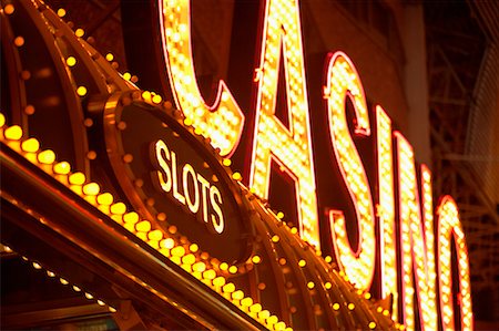 fremont street - Slots and Casino Sign, Fremont Street, Las Vegas, Nevada, USA Foto de stock - Con derechos protegidos, Código: 700-00553616