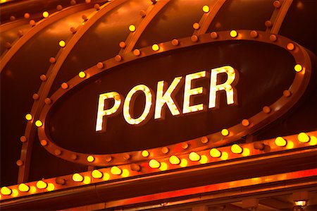 fremont street - Poker Sign, Fremont Street, Las Vegas, Nevada, USA Stock Photo - Rights-Managed, Code: 700-00553613