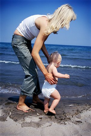 simsearch:700-00067764,k - Mother and Baby at Beach Stock Photo - Rights-Managed, Code: 700-00560655