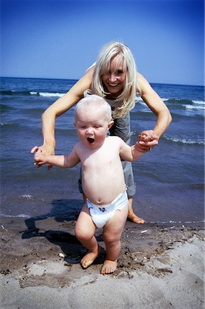 simsearch:700-00067764,k - Mother and Baby at Beach Stock Photo - Rights-Managed, Code: 700-00560656