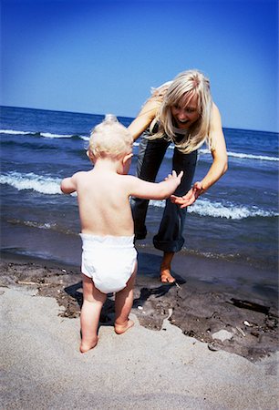 simsearch:700-00067764,k - Mother and Baby at Beach Stock Photo - Rights-Managed, Code: 700-00560657
