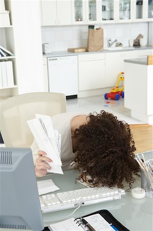 simsearch:700-01248157,k - Woman with Head on Desk Stock Photo - Rights-Managed, Code: 700-00560858
