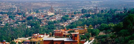 Skyline and Cityscape, San Miguel, Mexico Stock Photo - Rights-Managed, Code: 700-00560933