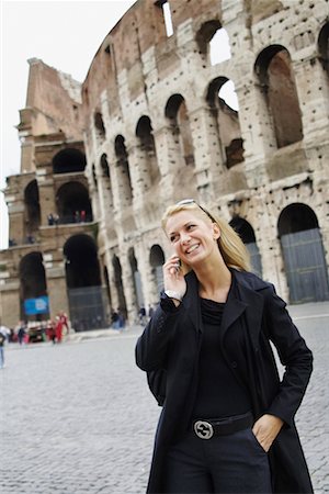 simsearch:700-00189516,k - Woman Talking on Cellular Phone, Rome, Italy Stock Photo - Rights-Managed, Code: 700-00591207