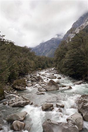 simsearch:700-00013865,k - River, Fiordland National Park, Milford Sound, South Island, New Zealand Stock Photo - Rights-Managed, Code: 700-00592402