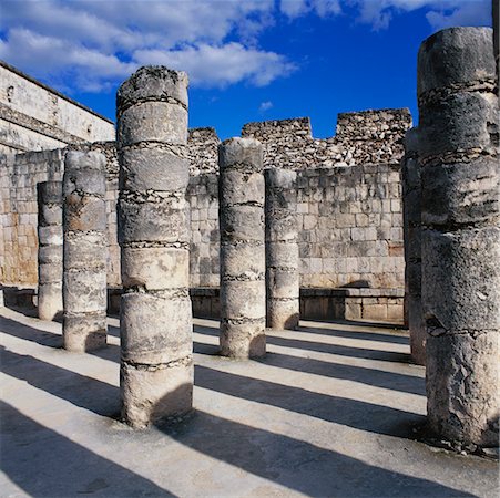 simsearch:700-00183783,k - Group of A Thousand Columns, Temple of the Warriors, Chichen-Itza, Yucatan, Mexico Stock Photo - Rights-Managed, Code: 700-00592921