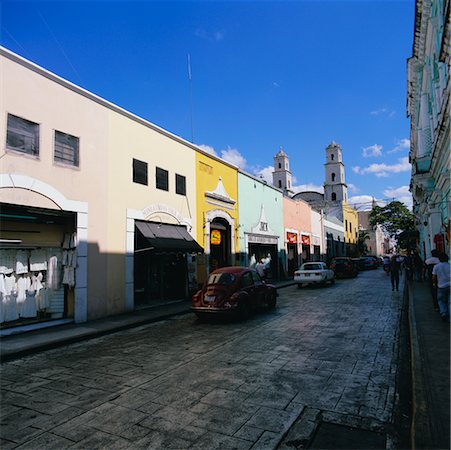 Street Scene, Merida, Yucatan, Mexico Stock Photo - Rights-Managed, Code: 700-00592966