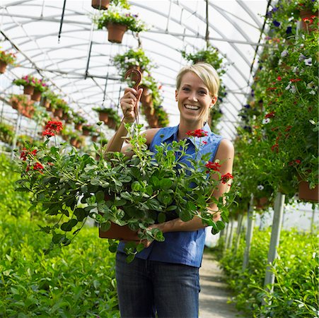 simsearch:700-01344535,k - Woman Working In Greenhouse Stock Photo - Rights-Managed, Code: 700-00593057