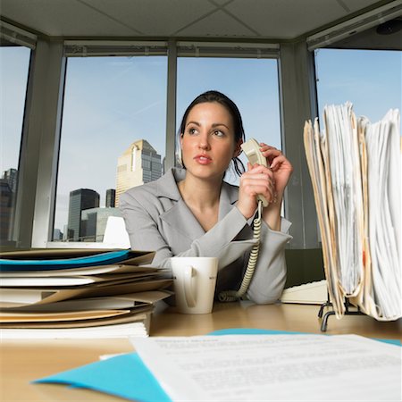 simsearch:649-07119200,k - Businesswoman On the Phone At Her Desk Stock Photo - Rights-Managed, Code: 700-00593069