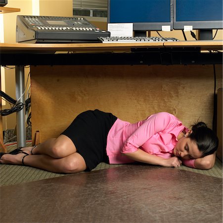 Office under table