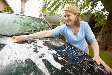 simsearch:700-00593102,k - Woman Washing Car Stock Photo - Rights-Managed, Code: 700-00593104