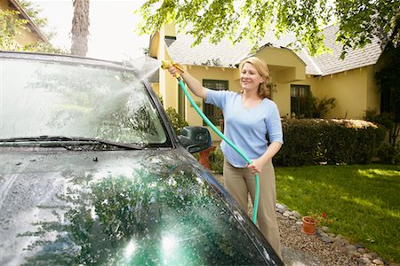 simsearch:700-00593102,k - Woman Washing Car Stock Photo - Rights-Managed, Code: 700-00593101