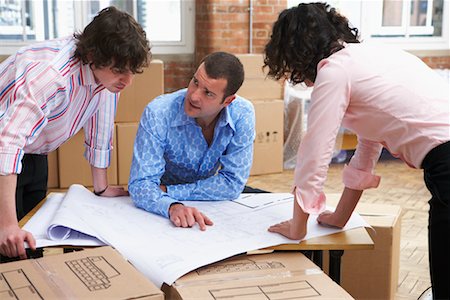 Business People Looking at Floor Plans Stock Photo - Rights-Managed, Code: 700-00604479