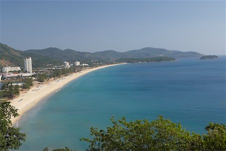 Overview of Kata Beach, Phuket, Thailand Stock Photo - Rights-Managed, Code: 700-00605175