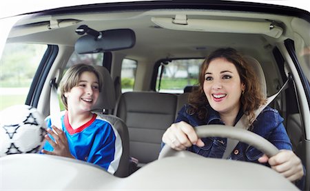 simsearch:700-02738847,k - Mother And Son In Car Stock Photo - Rights-Managed, Code: 700-00605632