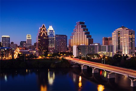 simsearch:700-00523850,k - Cityscape at Dusk, Austin, Texas, USA Stock Photo - Rights-Managed, Code: 700-00606975