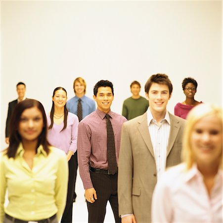 simsearch:700-02264741,k - Group Portrait of Young Business People Stock Photo - Rights-Managed, Code: 700-00607384